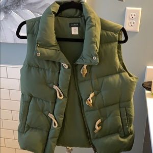 Olive green vest